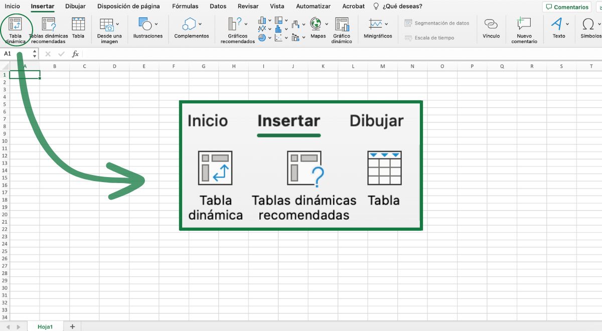 Excel permite crear tablas dinámicas en dos simples pasos.