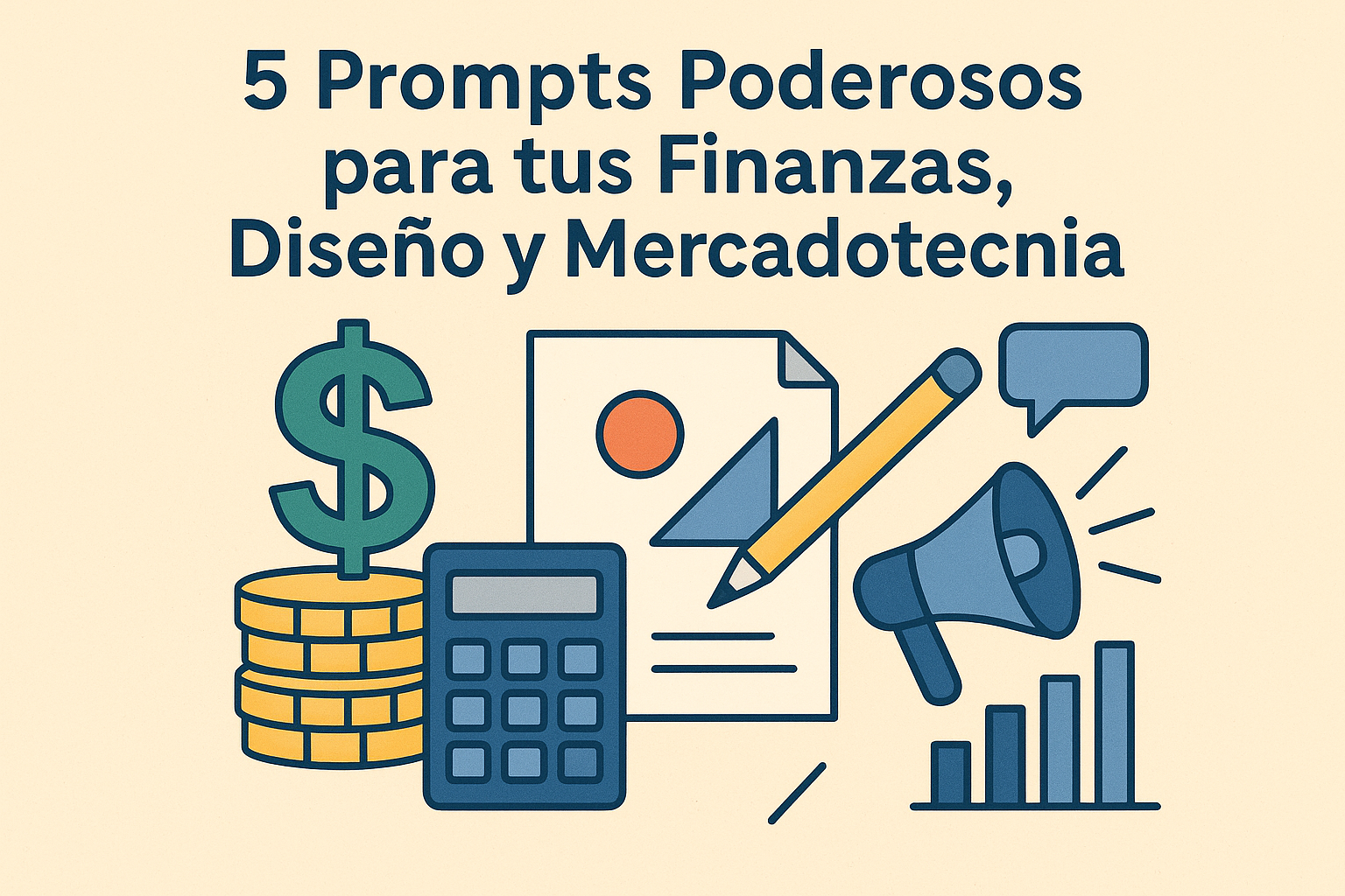 5 prompts poderosos para tus finanzas, diseño y mercadotecnia